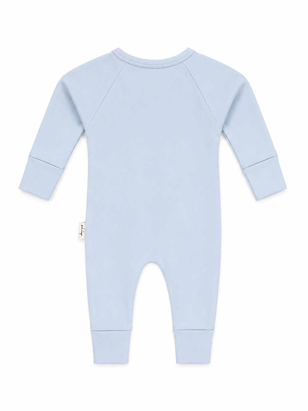 Baby Onesie - Smooth Double Zip - Blue