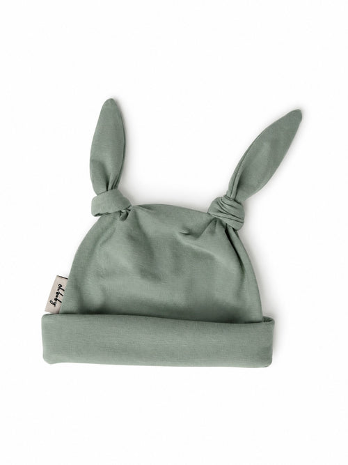 Baby Bear Beanie - Smooth - Sage Green