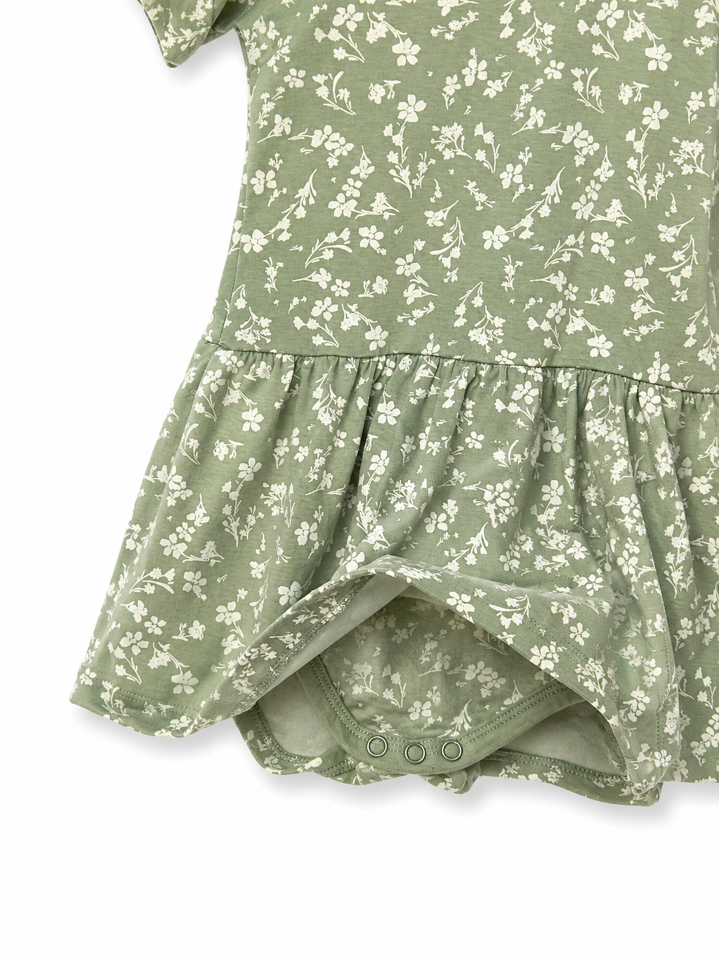 Baby Dress - Smooth - Sage Floral