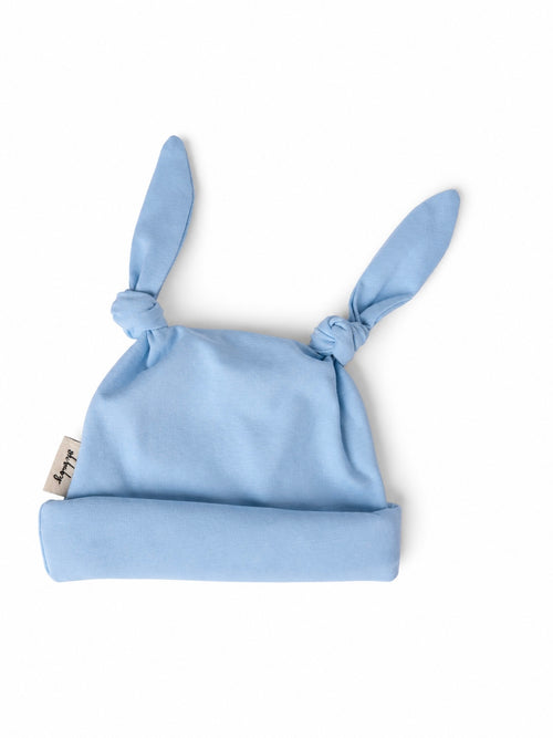 Baby Bear Beanie - Smooth - Blue