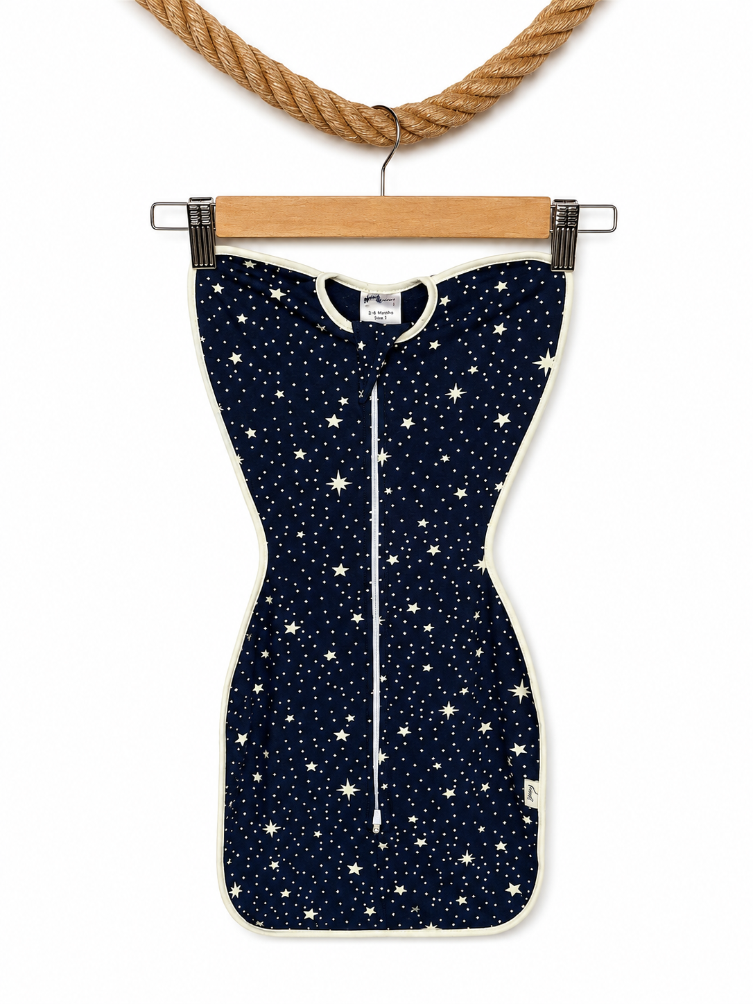 Baby Sleep Swaddle - Double Zip - Stars