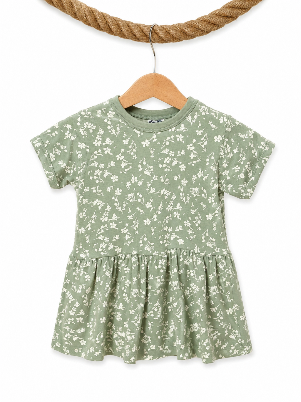 Baby Dress - Smooth - Sage Floral