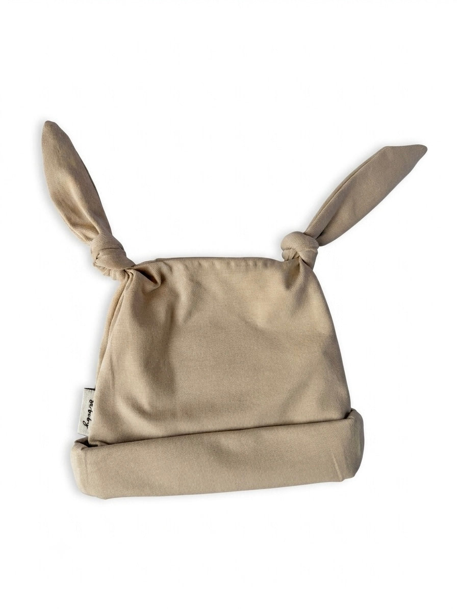 Baby Bear Beanie - Smooth - Latte